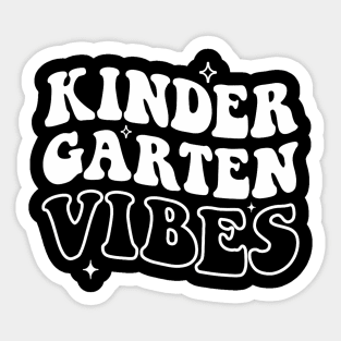 Kindergarten Vibes Back To School Teacher Girls Boys Sticker